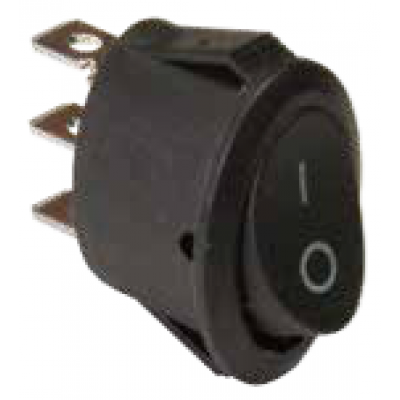 Interruptor ovalado tecla negra 10 Amp 250V